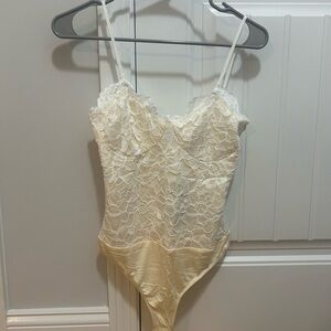 Midnight Romance Ivory Lace Bodysuit